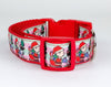 Peanuts Christmas dog collar handmade adjustable buckle 1" or 5/8" wide or leash Petcollarshandmade