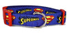 Superman dog collar handmade adjustable buckle collar 1" or 5/8" wide or leash Petcollarshandmade