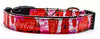 Coca Cola Dog collar handmade adjustable buckle collar 5/8" wide leash fabric Petcollarshandmade