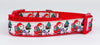 Peanuts Christmas dog collar handmade adjustable buckle 1" or 5/8" wide or leash Petcollarshandmade