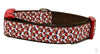 Nutella dog collar handmade adjustable buckle collar 1" wide or leash Petcollarshandmade