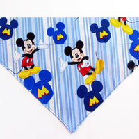 Mickey Mouse Dog Bandana, Over the Collar dog bandana Dog collar bandana puppy Petcollarshandmade