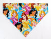 Disney Princess Dog Bandana Over the Collar bandana  Dog collar bandana puppy Petcollarshandmade