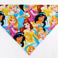 Disney Princess Dog Bandana Over the Collar bandana  Dog collar bandana puppy Petcollarshandmade