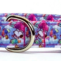 Snoopy dog collar adjustable buckle collar 5/8"wide or leash small dog or cat Petcollarshandmade