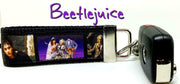 Beetlejuice Key Fob Wristlet Keychain 1 1/4"wide Zipper pull Camera strap - Furrypetbeds