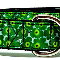 Marimekko Flowers dog collar handmade adjustable buckle 1" or 5/8"wide or leash Petcollarshandmade