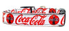 Coca Cola Dog collar handmade adjustable buckle collar 5/8" wide leash fabric Petcollarshandmade