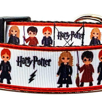 Harry Potter dog collar Handmade adjustable buckle collar 1" wide or leash movie - Furrypetbeds