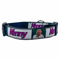 Kenny Rogers dog collar adjustable buckle 1" or 5/8" wide or leash Country music