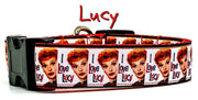 Lucy dog collar handmade adjustable buckle 1" or 5/8" wide or leash TV show Petcollarshandmade