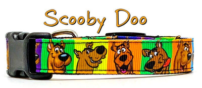Scooby Doo dog collar handmade adjustable buckle collar 5/8