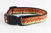 Cheetos dog collar handmade adjustable buckle collar 1" or 5/8" wide or leash Petcollarshandmade
