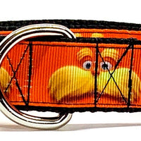 Lorax dog collar handmade adjustable buckle collar 1" wide or leash - Furrypetbeds
