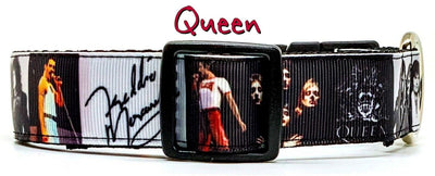 Queen Freddie Mercury dog collar Handmade adjustable buckle 1