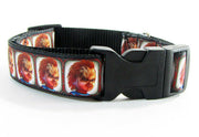 Chucky dog collar handmade 12.00 all sizes adjustable buckle collar 1"wide leash - Furrypetbeds
