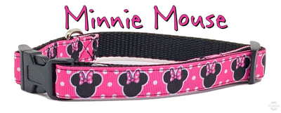 Minnie Mouse Dog collar handmade adjustable buckle 1