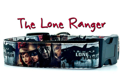 The Lone Ranger dog collar handmade adjustable buckle 1