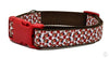 Nutella dog collar handmade adjustable buckle collar 1" wide or leash Petcollarshandmade