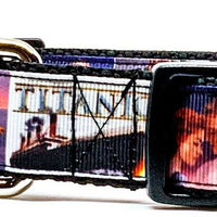 Titanic dog collar Movie handmade adjustable buckle 1" wide or leash - Furrypetbeds
