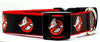 Ghostbusters dog collar handmade adjustable buckle 1" or 5/8" wide or leash