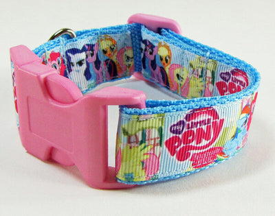 My Little Pony dog collar handmade adjustable buckle collar 1