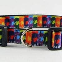 The Beatles dog collar handmade adjustable buckle collar 1"or 5/8"wide or leash Petcollarshandmade