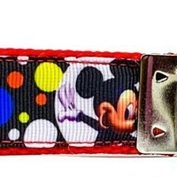 Mickey Mouse Key Fob Wristlet Keychain 1"wide Zipper pull Camera strap Disney - Furrypetbeds