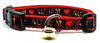 Autism cat or small dog collar 1/2" wide adjustable handmade bell or leash - Furrypetbeds
