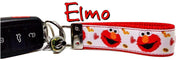 Elmo Sesame Street Key Fob Wristlet Keychain 1"wide Zipperpull Camera strap - Furrypetbeds