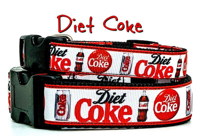 Diet Coke dog collar handmade adjustable buckle collar 1