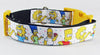 Simpsons dog collar Handmade adjustable buckle collar 1" wide or leash