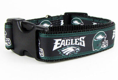 Eagles dog collar handmade adjustable buckle collar football 1