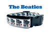 The Beatles dog collar adjustable buckle collar 1" or 5/8"wide or leash Fab Four