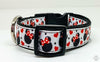 Minnie Mouse dog collar Disney handmade adjustable buckle 1"or 5/8"wide or leash Petcollarshandmade