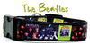 The Beatles dog collar handmade adjustable buckle 1" or 5/8" wide or leash Petcollarshandmade