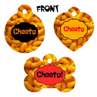 Pet ID Tag CHEETOS Personalized Custom Double Sided Pet Tag w/name & number - Furrypetbeds