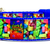 Lucky Charms dog collar handmade adjustable buckle 1" or 5/8" wide or leash Petcollarshandmade