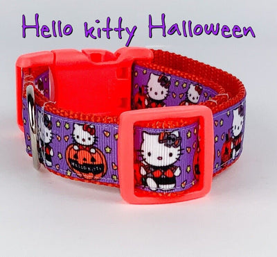 Halloween dog collar handmade adjustable buckle collar 1