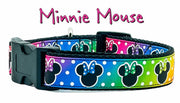 Minnie Mouse dog collar handmade adjustable buckle collar 1"wide or leash Petcollarshandmade