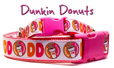 Dunkin Donuts dog collar handmade adjustable buckle 1