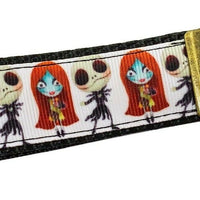 Nightmare Before Christmas Key Fob Wristlet Keychain 1"wide Zipper pull - Furrypetbeds