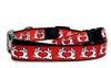 Mickey Mouse dog collar Handmade adjustable buckle 1"or 5/8"wide or leash Petcollarshandmade