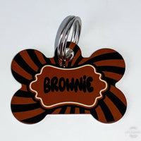 Pet ID Tag Football NFL Personalized Custom Double Sided Pet Tag w/name & number - Furrypetbeds