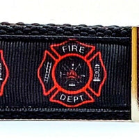 Fire Dept. Key Fob Wristlet Keychain 1 1/4"wide Zipper pull Camera strap - Furrypetbeds