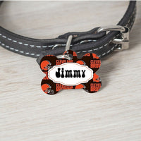 Pet ID Tag Cleveland Browns Personalized Custom Double Sided Pet Tag w/name