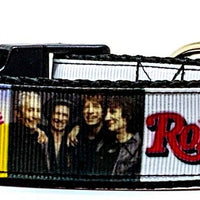 Rolling Stones dog collar Rock N Roll handmade adjustable buckle1"or 5/8"wide