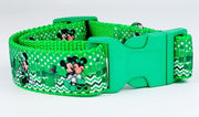 St Pattys Day dog collar handmade adjustable buckle collar 1"wide or leash Petcollarshandmade