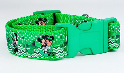 St Pattys Day Disney dog collar handmade adjustable buckle collar 1