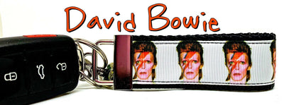 David Bowie Key Fob Wristlet Keychain 11/4
